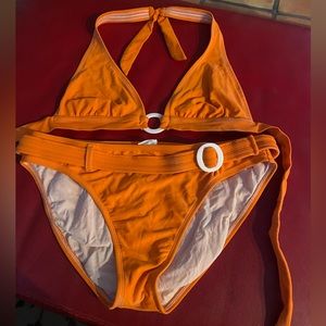 Isaac Mizrahi Retro orange bikini